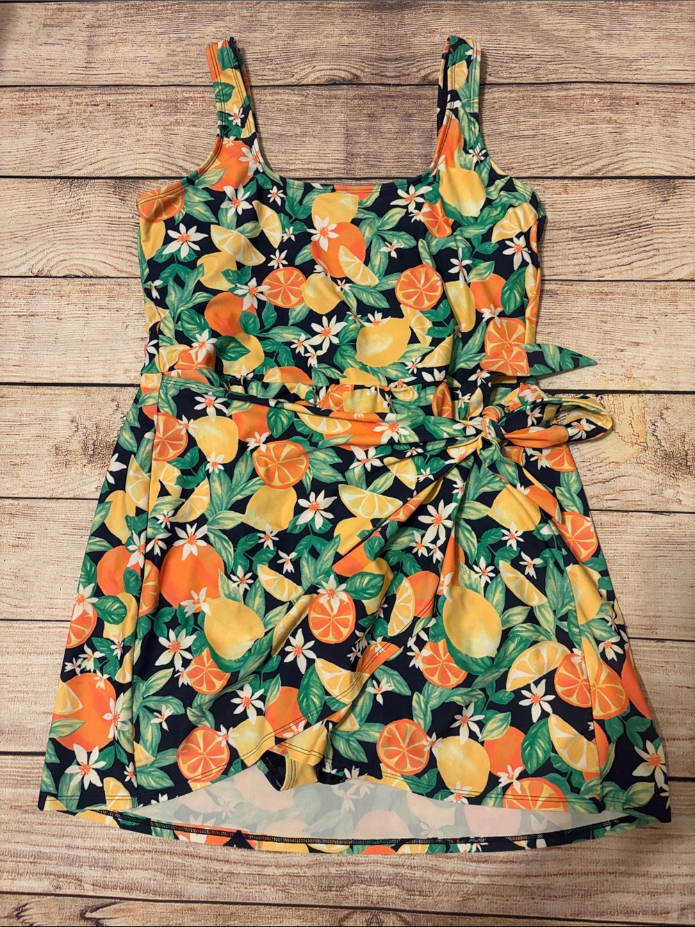 Old Navy Swimsuit Dress Wrap Style XL